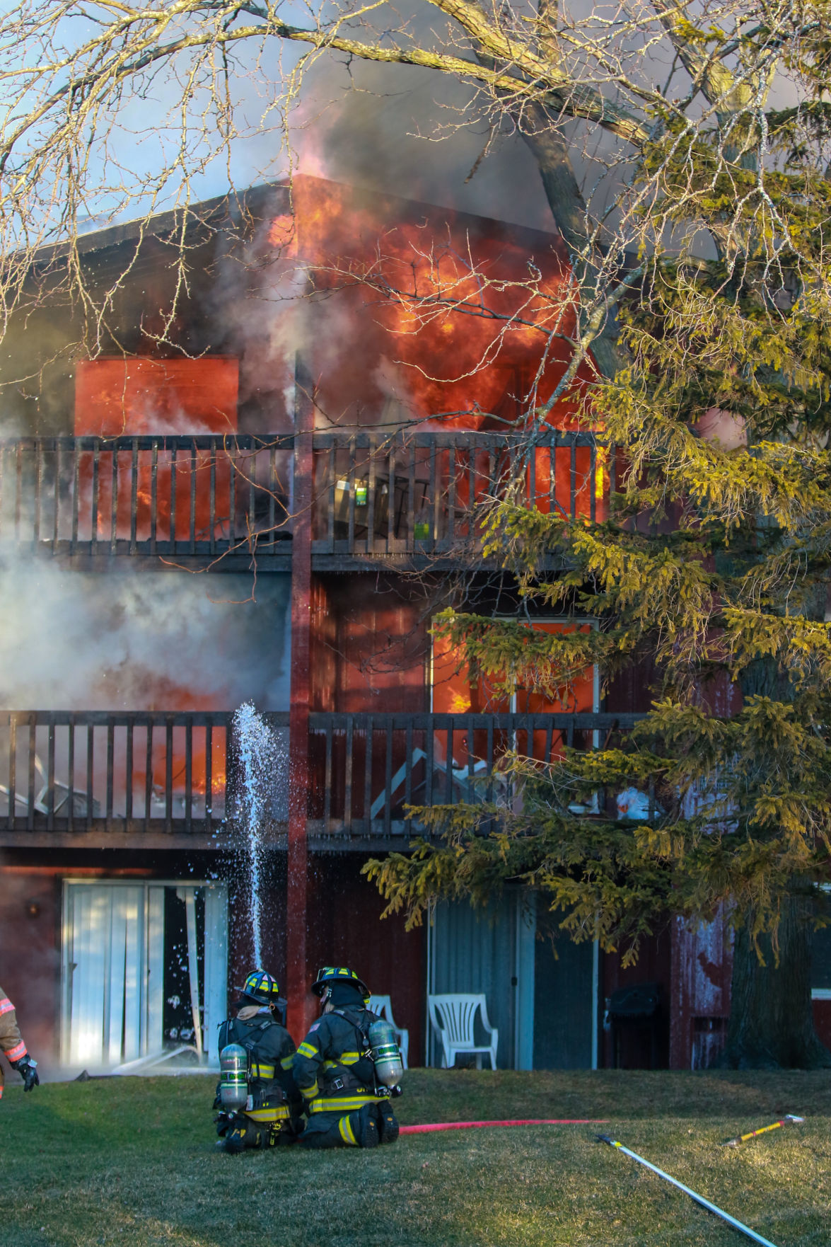 Highland apartment fire